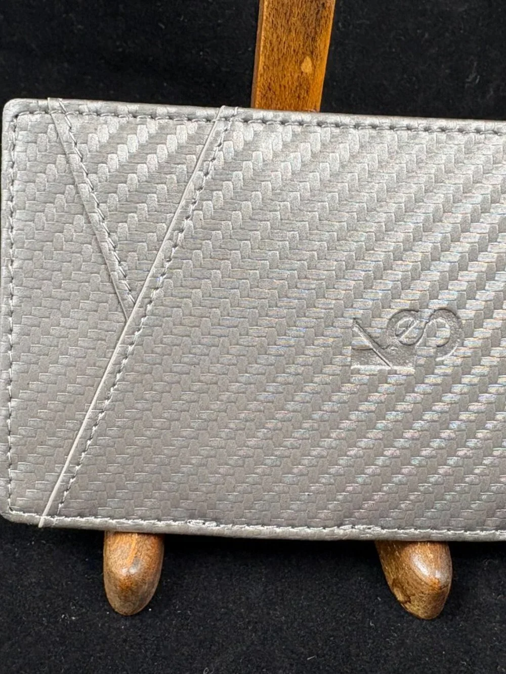 Kemisant Brown Airtag Wallet Slim Front Pocket Money Clip RFID Blocking
